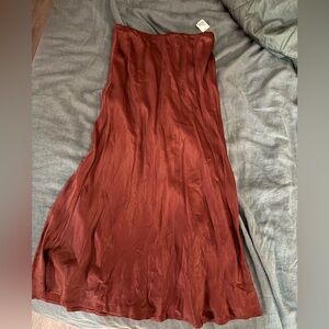 tilda slip midi skirt Anthropologie